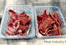 IV компартмент мясокомбината «Южный»: новый стандарт биобезопасности IV компартмент мясокомбината «Южный» — новый стандарт биобезопасности: куски мяса в лотках